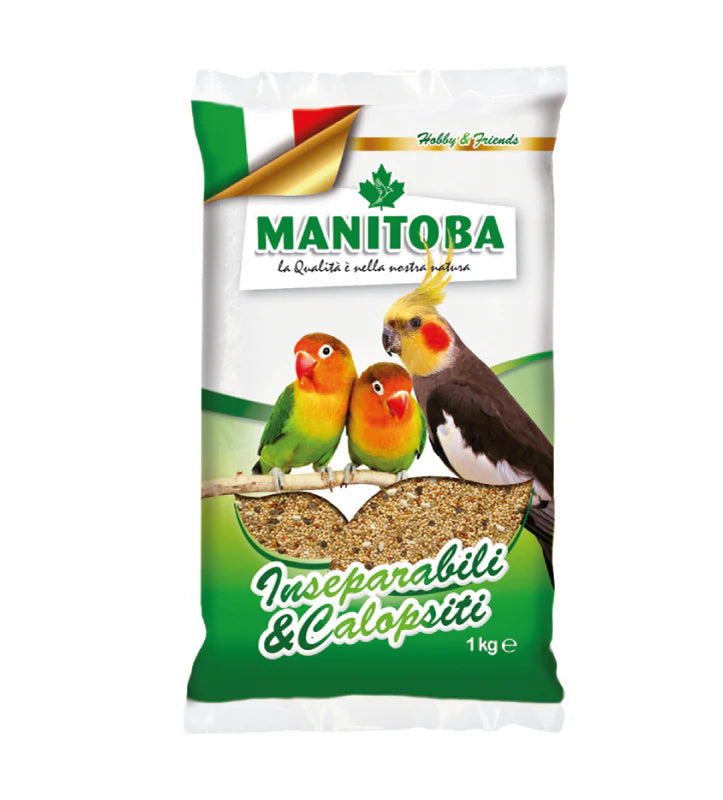 MANITOBA _ INSEPARABILI E CALOPSITI _ KG 1