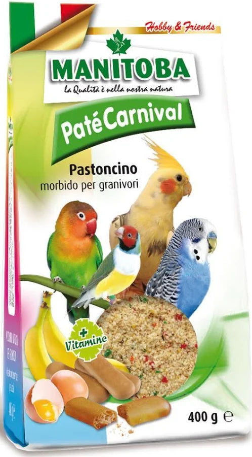 MANITOBA _ PATE' CARNIVAL PASTONCINO MORBIDO PER GRANIVORI